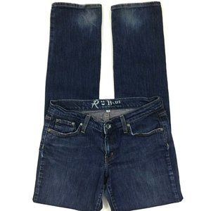 RU Blue Straight Leg Jeans Size 28 Blue Denim 5 Pockets